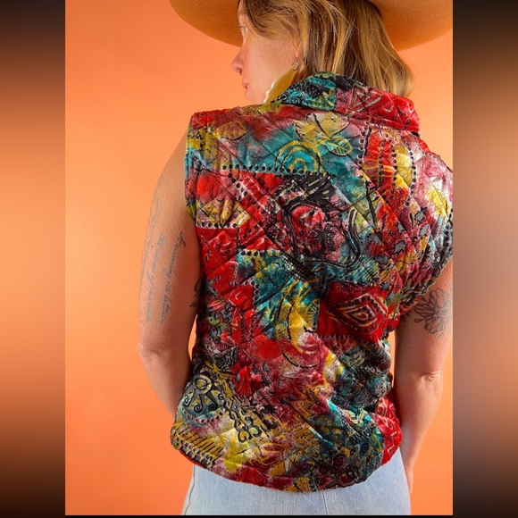 Coldwater Creek Vintage Velvet Vest - Picture 2 of 9